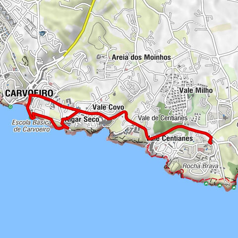 Lagoa e Carvoeiro - Vale Centianes - Vale Covo - Carvoeiro