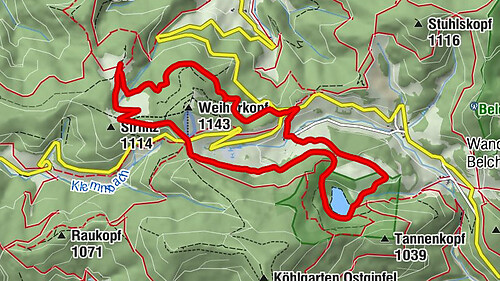 Kälbelescheuer - Haldenhof - Hinterheubronn - Fischerhütte