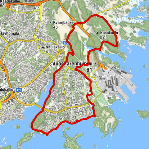 Kallahti - Vikkulla - Salmenkallio - Ramsinranta