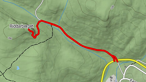 Vang - Riddarberget - Ryfoss