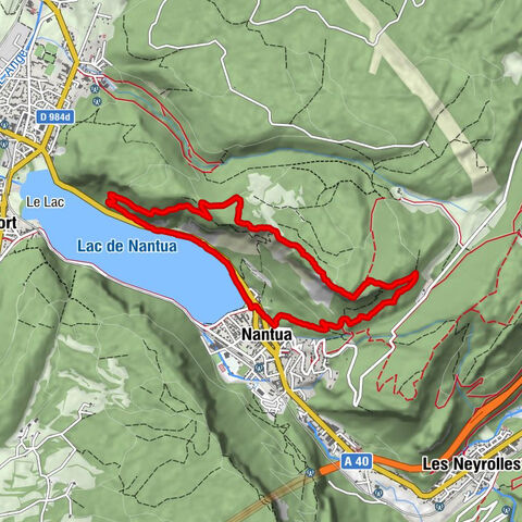 Nantua - Le Chateau - Belle Rive - Belvedere de la Colonne