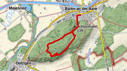 Büren an der Aare - Schlosshubel - Lindenbrunnen