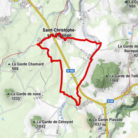 Saint-Christophe-sur-Dolaison - Auberge du Grand Chemin - Église Saint-Christophe - Tallode