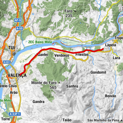 Valença - Ganfei - Estrada - Friestas