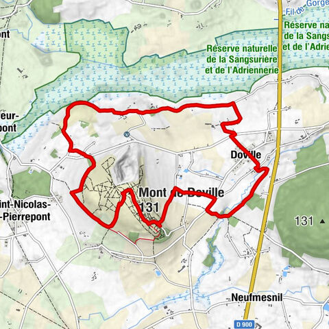 Doville - Mont de Doville - Église Saint-Martin - Saint-Nicolas-de-Pierrepont