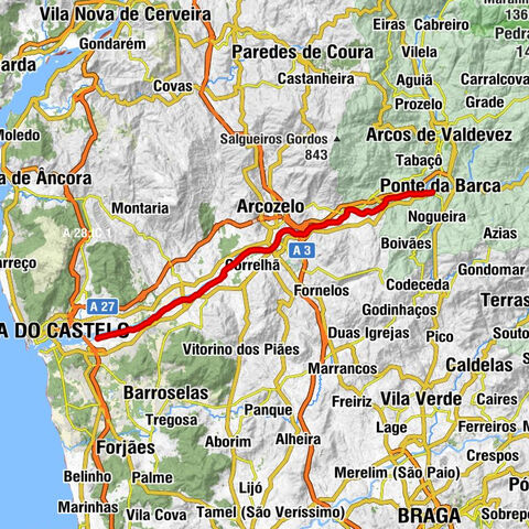 Ponte da Barca - Capela de São João - Capela Nossa Sra. Candeias - Geraz do Lima (Santa Maria, Santa Leocádia e Moreira) e Deão