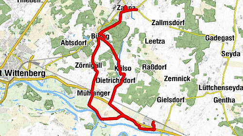 Elster (Elbe) - Deichblick - Gasthaus Zum Schiffchen - Gemeindehaus St. Anna