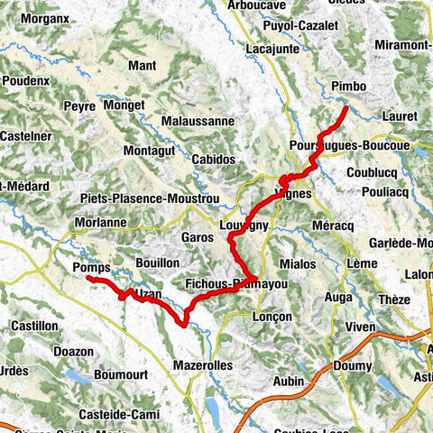 Branerot - Église Saint-Martin - Église Saint-Girons - Pomps