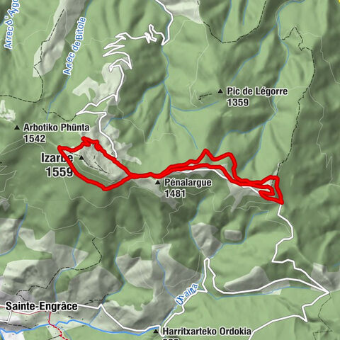 Issarbe - Table d'orientation - Pénalargue - Soum du Coutchet de Planté