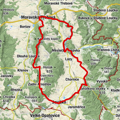 Jevíčko - Kostel Nanebevzetí Panny Marie - Slídový vrch - Kostel sv. Jakuba