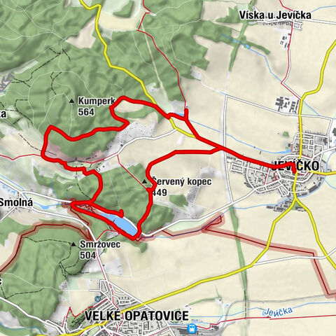 Jevíčko - Kostel Nanebevzetí Panny Marie - Červený kopec - Hřbitovní kostel svatého Bartoloměje