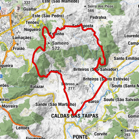 Caldas das Taipas - Restaurante Casa Mafra - Igreja de São Salvador de Briteiros - Seminário Carmelita