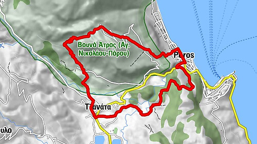 Πόρος - Πηγή Τζανάτων - Τζανάτα