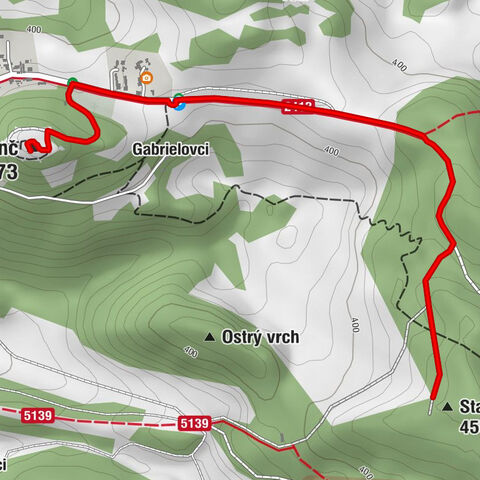 Branč - Starý hrad - Gabrielovci