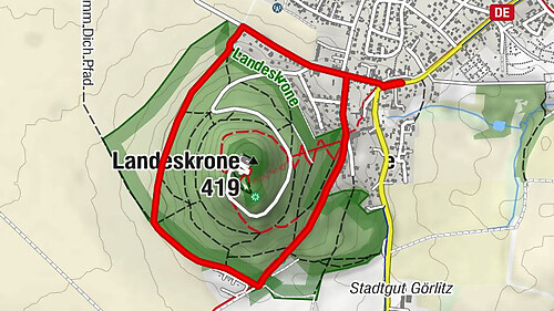 Görlitz - Alex - Aussichtspunkt unterer Rundgang - Biesnitz
