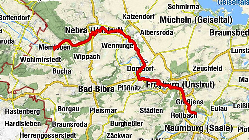 Blütengrund - Klosterkirche - Gleinaer Berge - Memleben