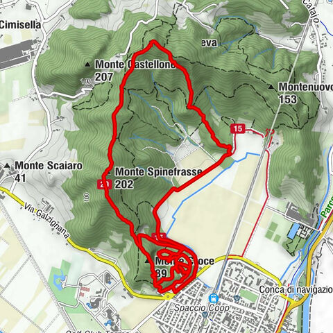 Montegrotto Terme - Monte Ceva - Monte Spinefrasse - Battaglia Terme