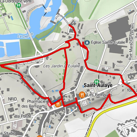 Saint-Aulaye - Église Sainte-Eulalie - Les Remparts