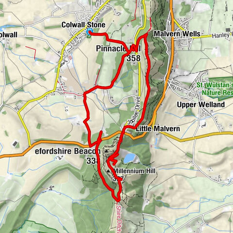 Colwall Stone - Pinnacle Hill - Millennium Hill - Colwall