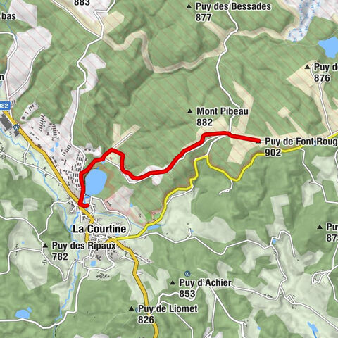 Aire de jeux - La Courtine - Le Bacchus - Puy de Font Rouge