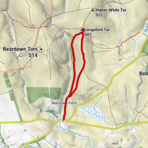 Two Bridges - Longaford Tor - Littaford Tor