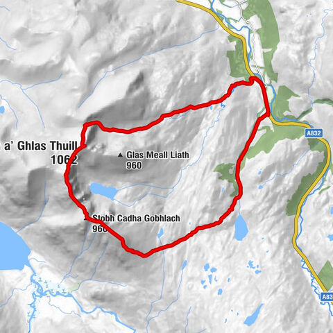 Highland - Stobh Cadha Gobhlach - Sgurr Fiona - Bidein a' Ghlas Thuill