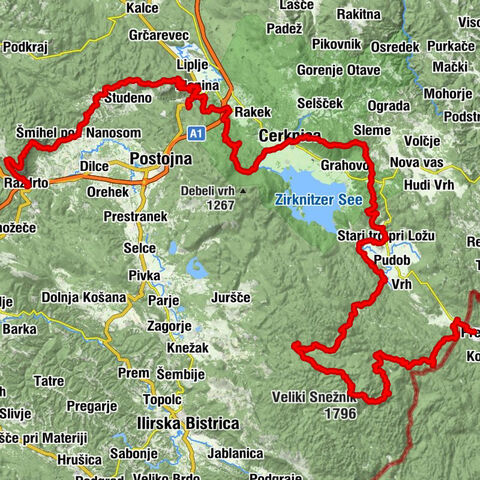 Slovenian section of Via Dinarica