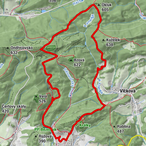 Lukov - Nad Ráztokou - U Ščůrovej - Studánka Rudolfa Petrly