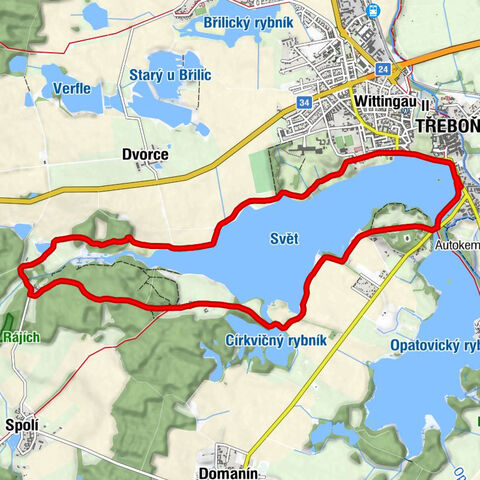 Třeboň - svatý Jiljí - Odměny - Přístaviště Třeboň