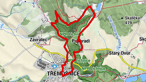 Třemošnice - Podhradí - Rudov - Lhůty