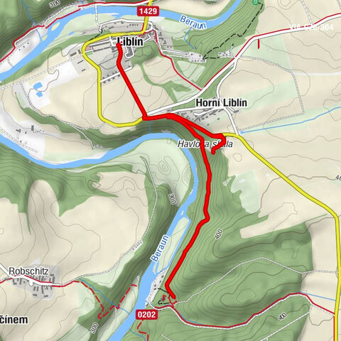 Liblín - Vyhlídka Havlova skála