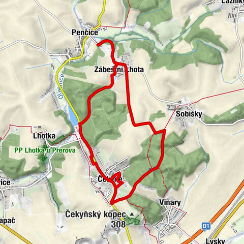 Čekyně - Zábeštní Lhota