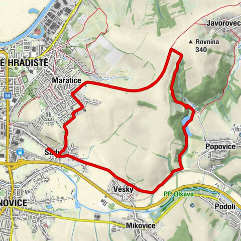 Sady - Amfík Bukovina - restaurace, ubytování - kaplička s pramenem - Uherské Hradiště