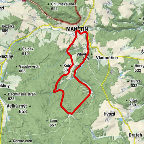 Zámecká restaurace Manětín - Manětín - Radějov - svatý Jan Křtitel