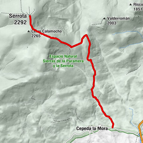 Villatoro - Cerro del Santo - Collado de la Honda - Serrota
