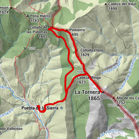 Puebla de la Sierra - Pico de la Tornera - La Tornera - Pinhierro