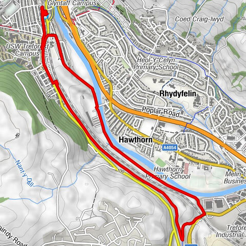 Trefforest - Pontypridd - Hawthorn