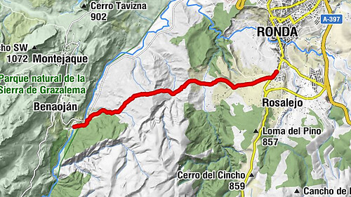 Ronda - Benaojan-Montejaque - Estación Benaoján-Montejaque