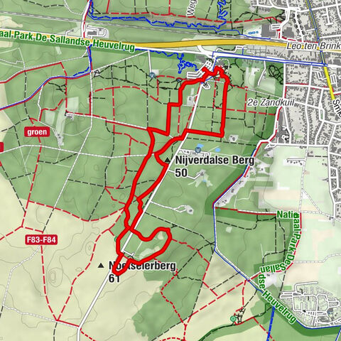 Nijverdal - Nijverdalse Berg - Noetselerberg - Haarle