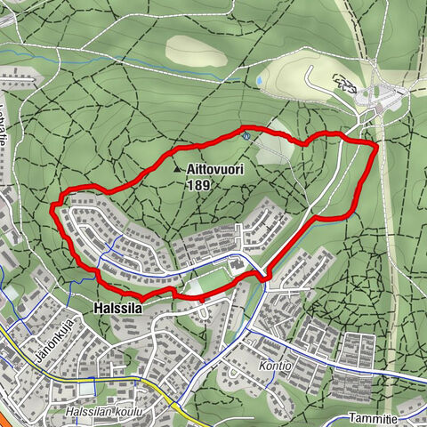 Halssila - Aittovuori - Jyväskylä
