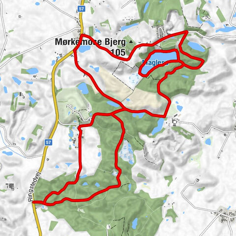 Holbæk Kommune - Mørkemose Bjerg - Igelsø - Brorfelde