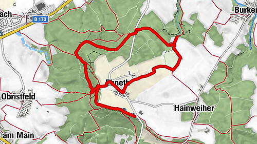 Burgkunstadt - Ebneth - Pfersag-Wasserfall