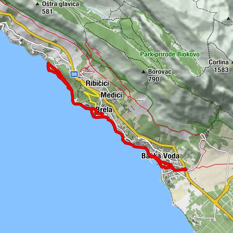 Baška Voda - Sv. Nikola - Gospa od Karmela - Sv. Lovre