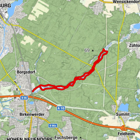 Birkenwerder - Helenenquelle - Elsenquellen - Briese