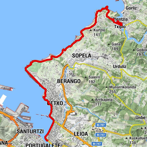 Plentzia - Gaztelu - Bustintza - Portugalete