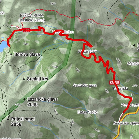 Opština Berane - Katuništa - PEŠIĆA RUPA (Bastaški katun) - Lukovište