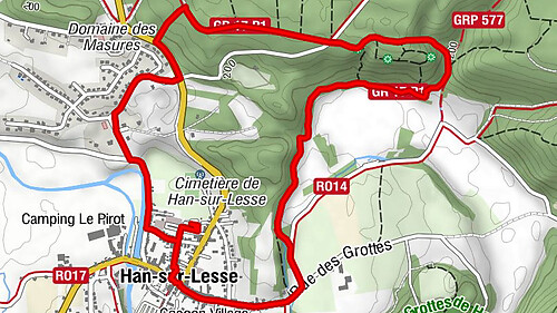 Han-sur-Lesse - Église Saint-Hubert - Fontaine St-Martin