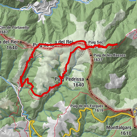 Espinavell - Puig de la Clapa - Puig Sec - Puig de la Rodonella