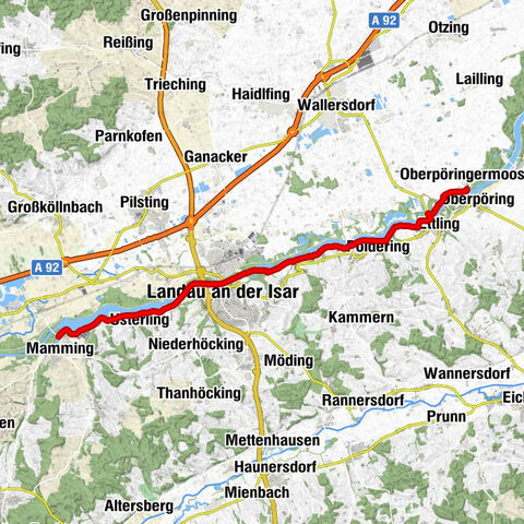 Landau an der Isar - Usterling - Oberpöringermoos
