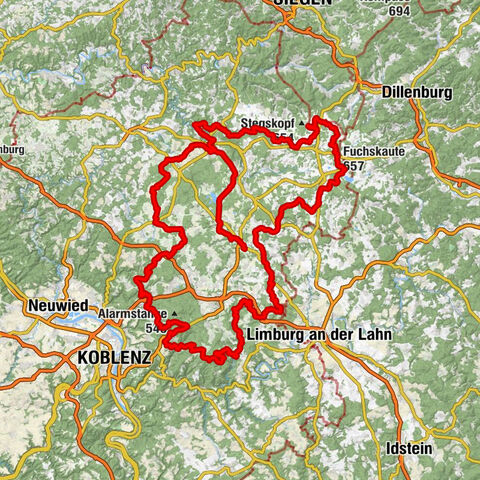 Hachenburg - Fuchskaute - Kühfelderstein - St. Margaretha
